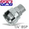 GAV Nipple With Metal Ring 1/4'm For Bayonet Couplings